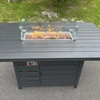 Image 3: 6-Seater Aluminum Firepit Dining Set