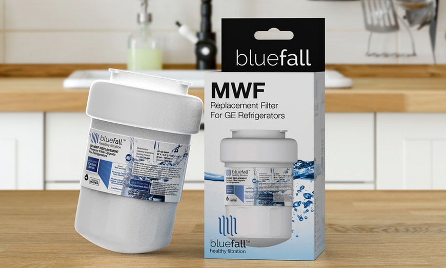 Image 1: 3 Pack GE MWF Refrigerator Water Filter Smartwater Compatible Filter