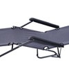 Image 18: Outsunny Two-in-One Foldable Lounger