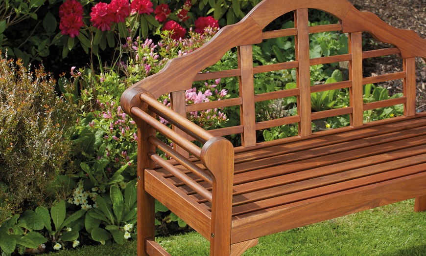 Image 2: Acacia Lutyens Garden Furniture Set