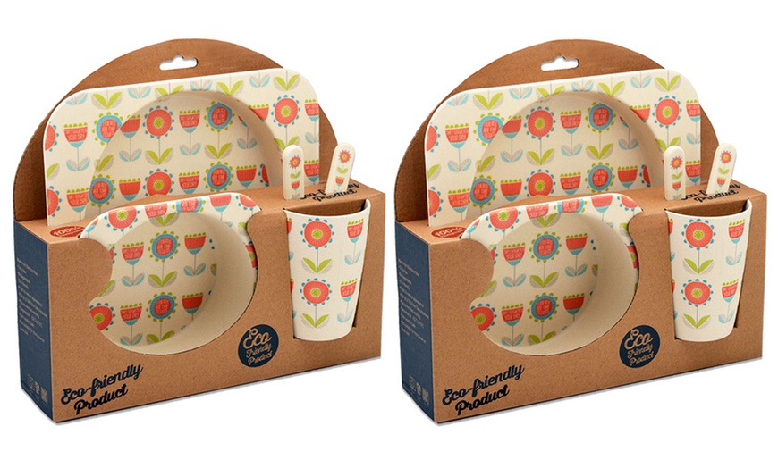 Image 9: Kids' 5-Piece Bamboo Dinner Set