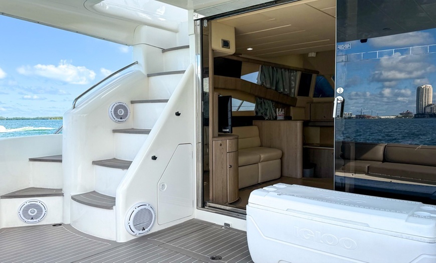 Image 14: Private Luxury Yacht 60 ft + Up to 13 People from Miami River!