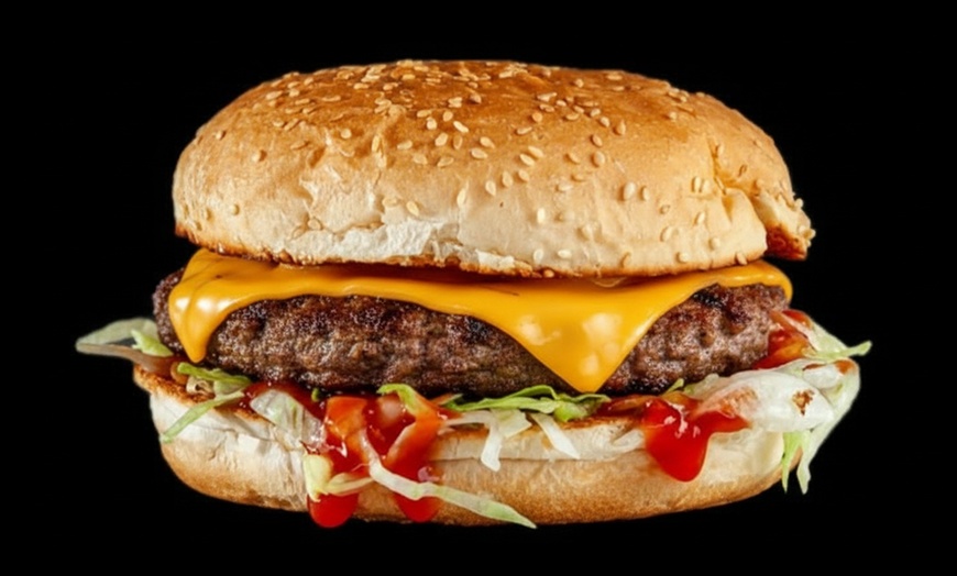 Image 6: Classic Burger Meal with Fries and Drink for One, Two, or Four People