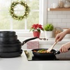 Image 1: Tefal Ingenio Authentic 10-Piece Pan Set - Stone Coating Cookware Set
