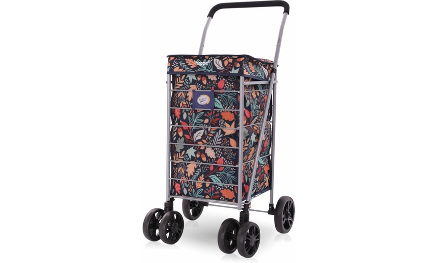 Image 4: Hoppa Lightweight Foldable Shopping Trolley 75.6L