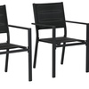 Image 2: Two Garden Dining Chairs in Black, Grey or Beige