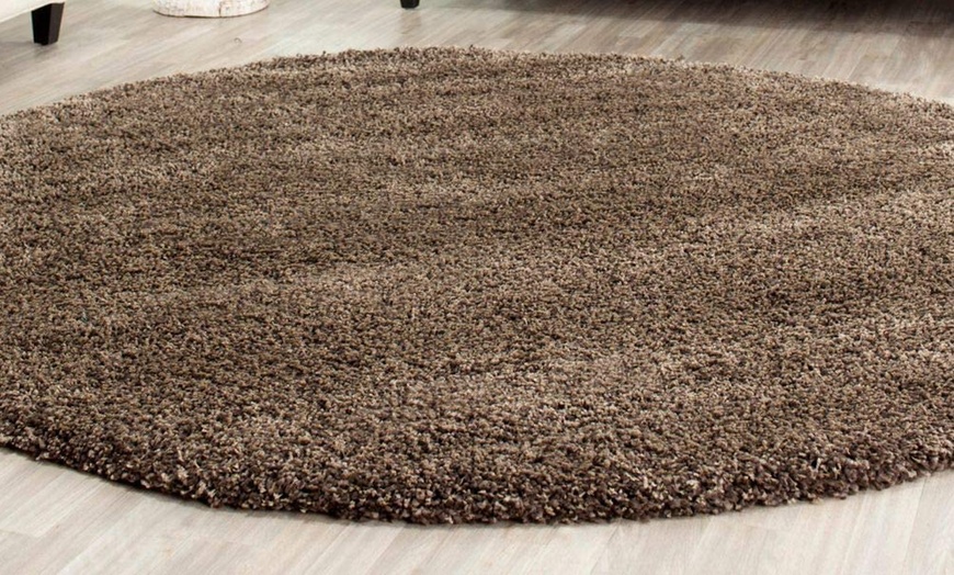 Image 8: Thick Pile Soft Shaggy Area Rug