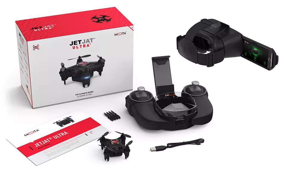 Auto-Hover Nano Drone, One-Touch Flight and Live Streaming VR Headset  - Primary Image