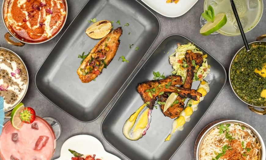 Image 1: Two-Course Meal for One, Two, or Four with Rice or Naan to Share