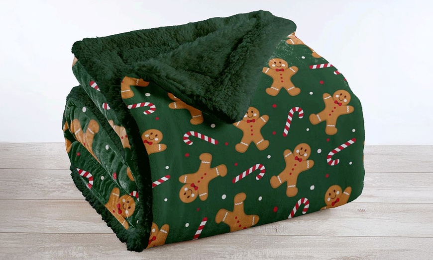 Image 2: Manta Sherpa suave y cálida