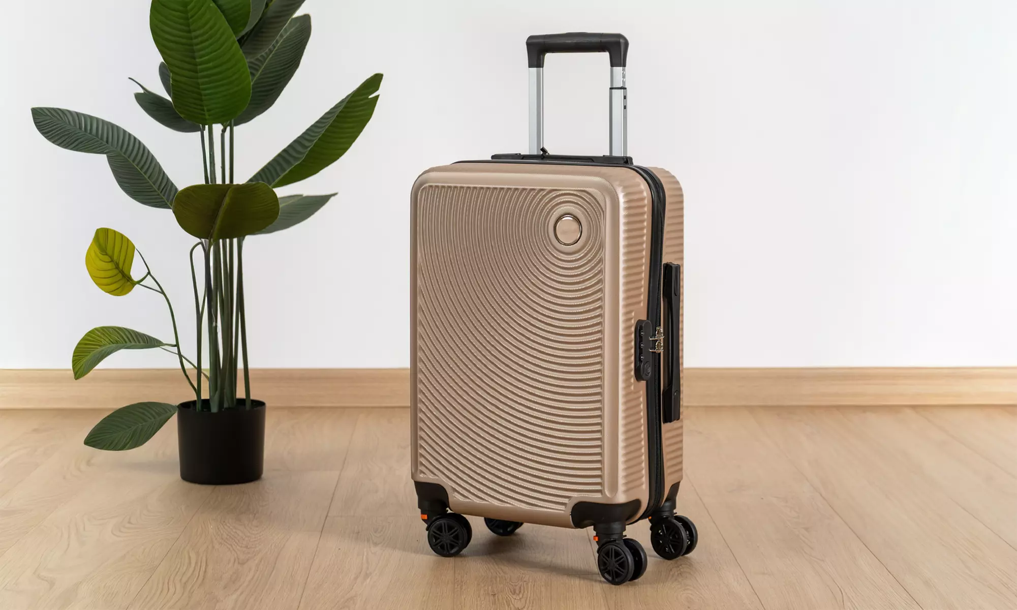 Maleta de cabina de ABS con ruedas desmontables