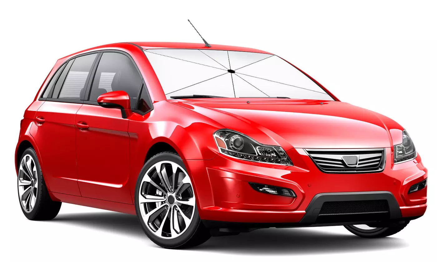 iMounTEK Foldable Car Windshield Sunshade Umbrella with UV Protection