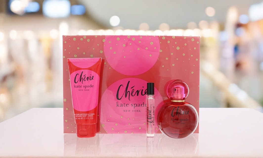 Kate Spade New York Cherie 3 Piece Eau de Parfum Gift Set for Women
