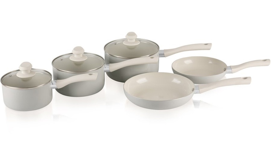 Image 3: Swan Pan Set with Utensil Set 