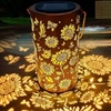 Image 7: Butterfly Solar Garden Lantern Decorative Outdoor Light
