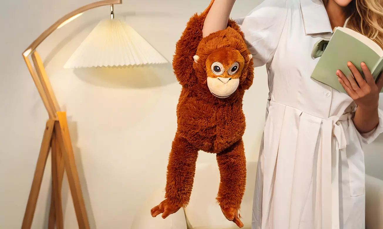 Monkey Plush Toy Stuffed Animal for Kids Adults