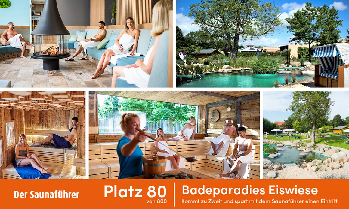 2:1 Gutschein für das Badeparadies Eiswiese (bis zu 50% sparen) - Primary Image