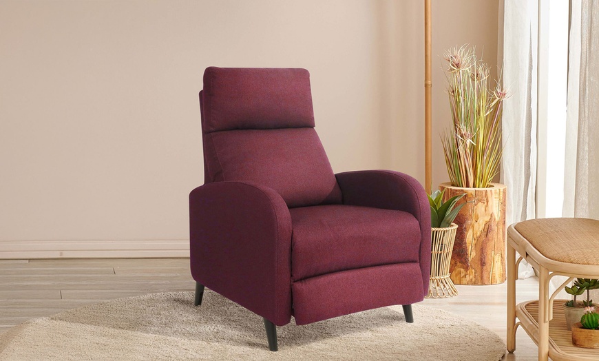 Image 7: Cariz Fabric Recliner Chair