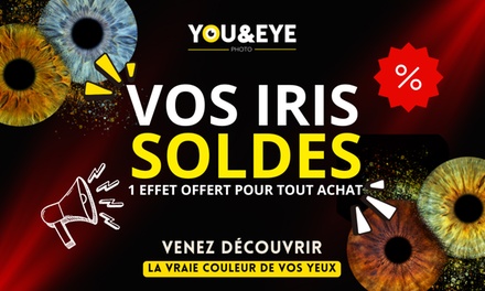 Shooting photo d'iris avec fichier digital - pour 1 pers. - You & Eye Photo