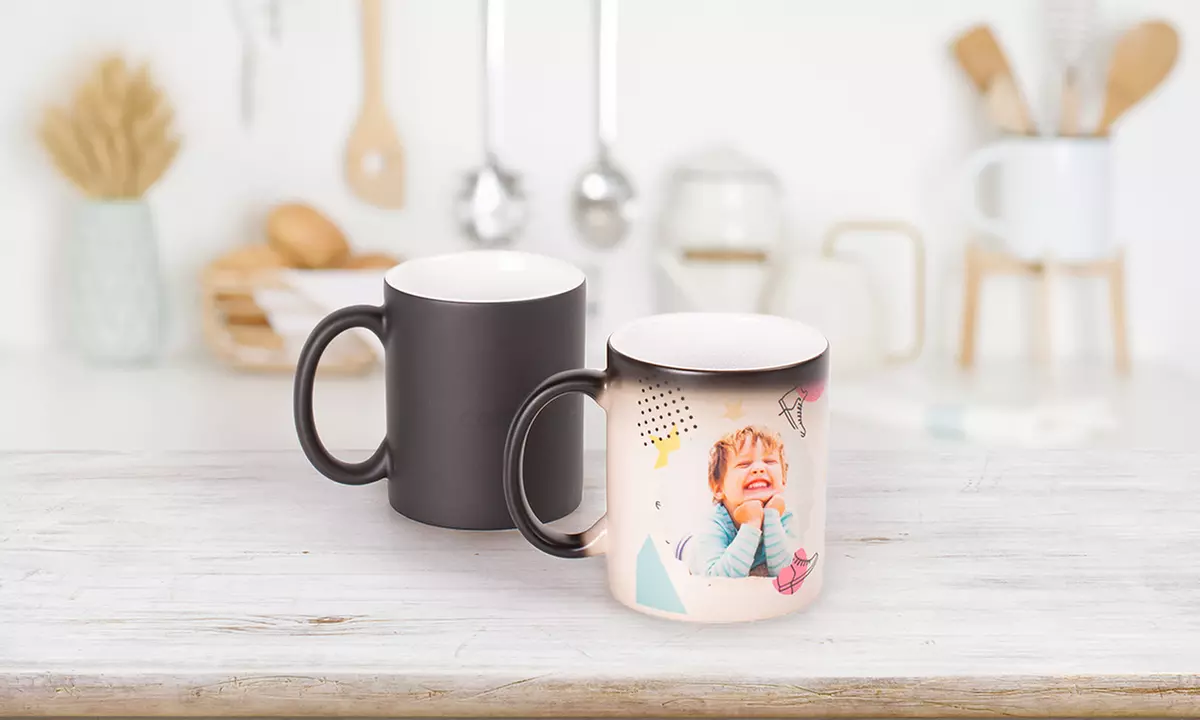 Mugs photo personnalisés - Latte, Coloré ou Magic, avec Colorland