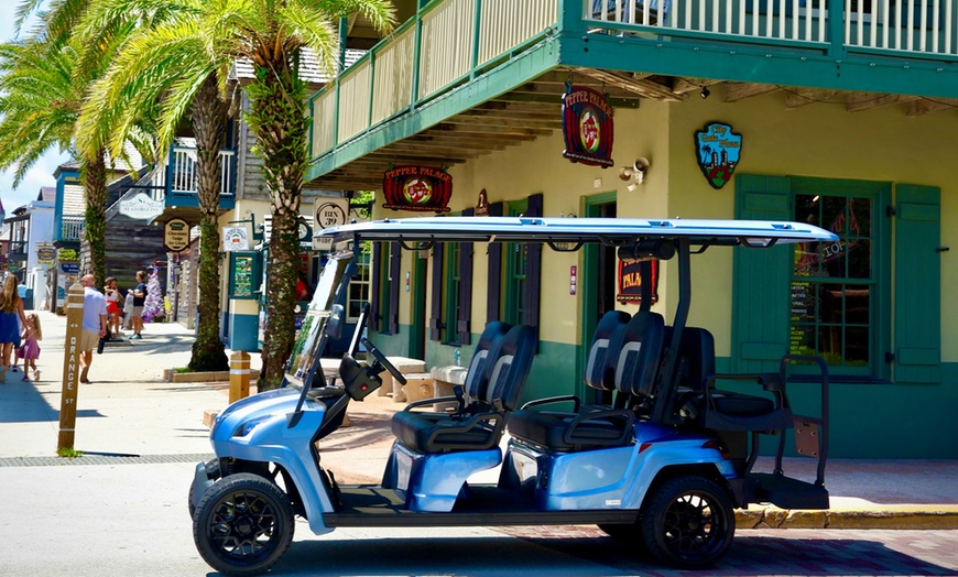 Image 2: Guided Bilingual City Tour in a Luxurious Electric Golf Cart - Florida