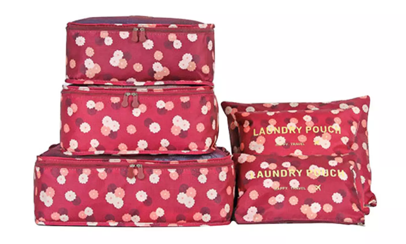 6 Pcs Travel Luggage Organizers; Colour Options Available