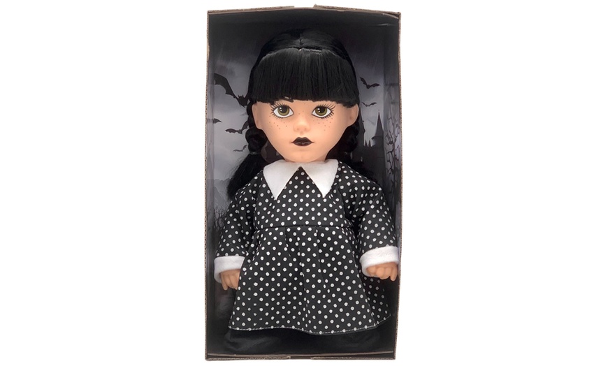 Image 3: Wednesday Addams-Inspired Walking Doll with Music and Iconic Outfit