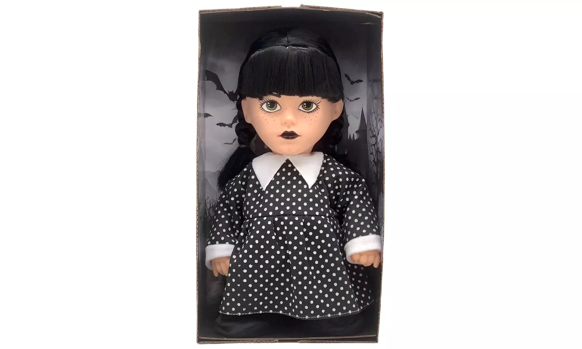 Wednesday Addams-Inspired Walking Doll with Music and Iconic Outfit