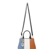 Image 25: Women's Color-block Fashion Tote and Top Handle Handbags