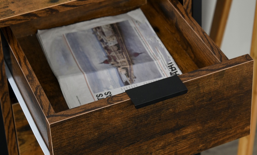 Image 15: HOMCOM Three Drawer Chest of Drawers