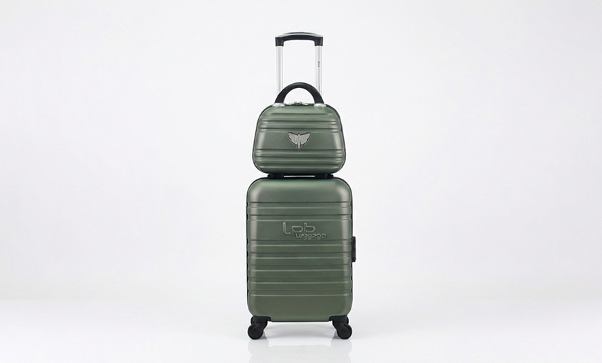 Image 9: Lot de 2 valises "Wave" comprenant une valise cabine et un vanity-case