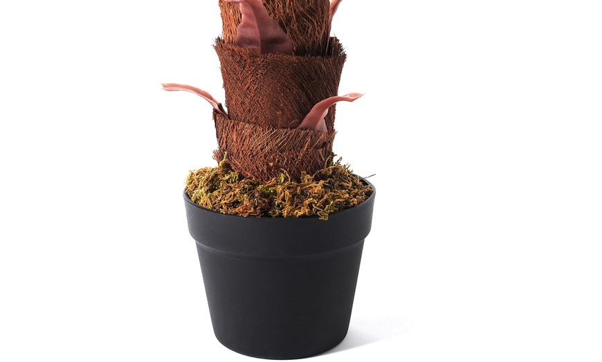 Image 5: Künstliche Palme im Kunststofftopf, 100 cm