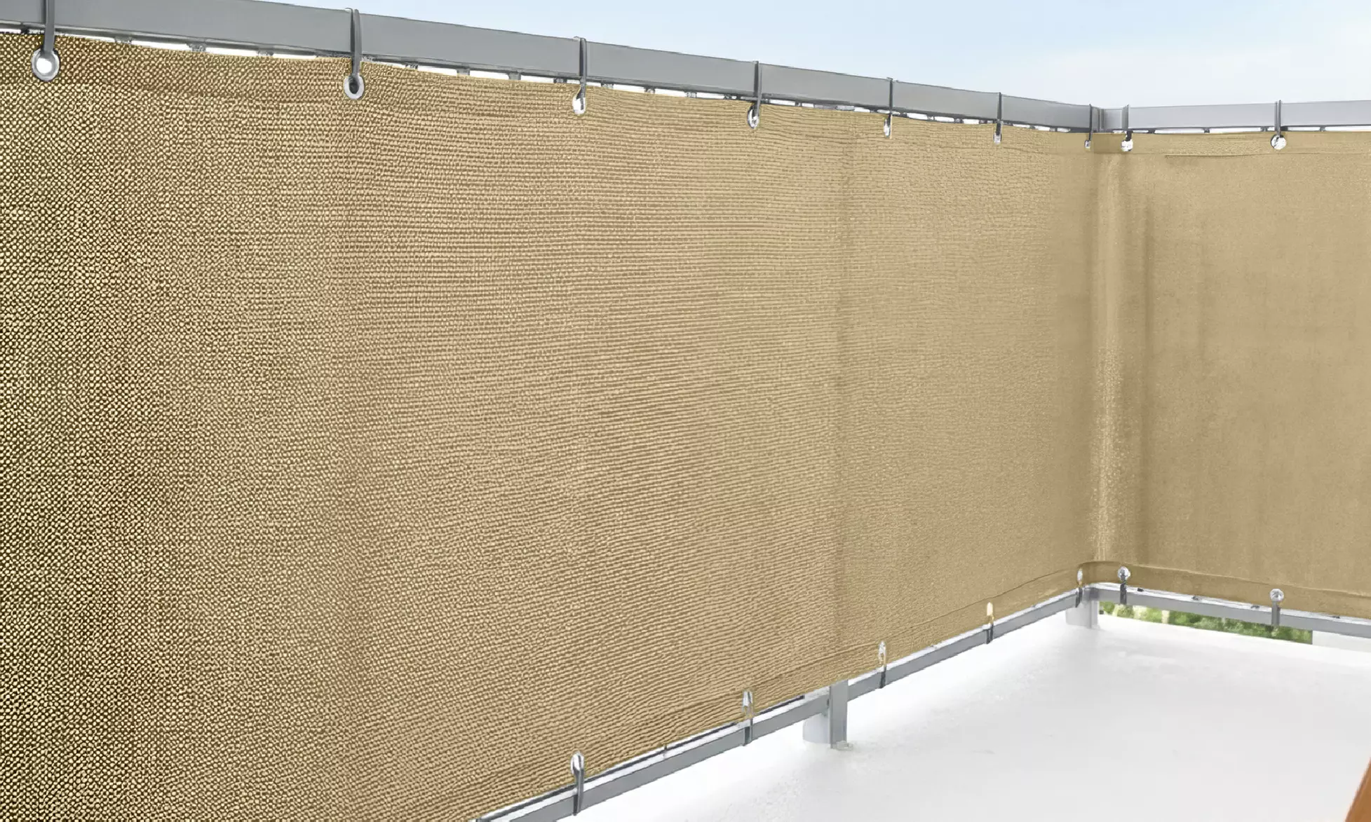 Lona protectora para balcones, terrazas y barandillas