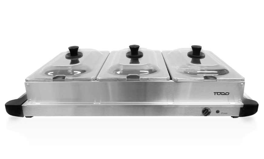 Image 4: TODO Buffet Sever 2L Serving Pot x 3 400W