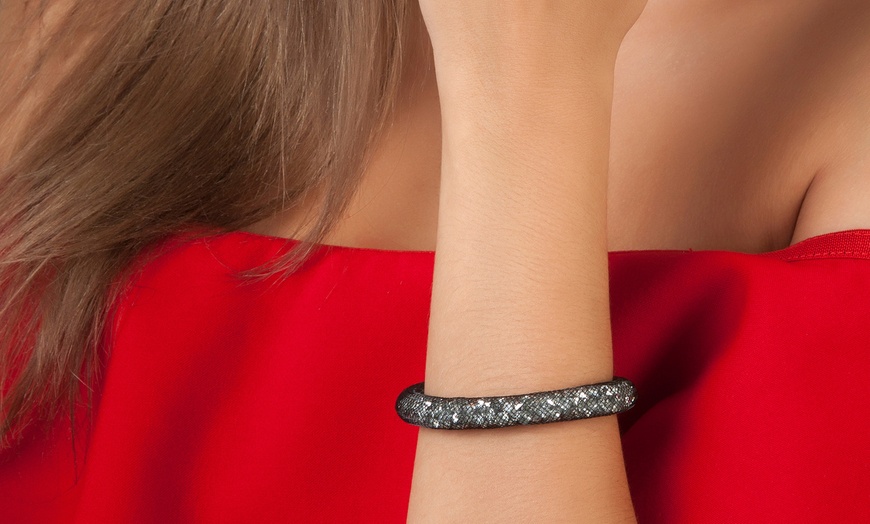 Image 5: Pulsera en tonos plateados de SC Crystal