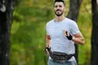 Multifunction Genuine Leather Hip Bum Bag Travel Fanny Pack Waist Bag - Second Medium
