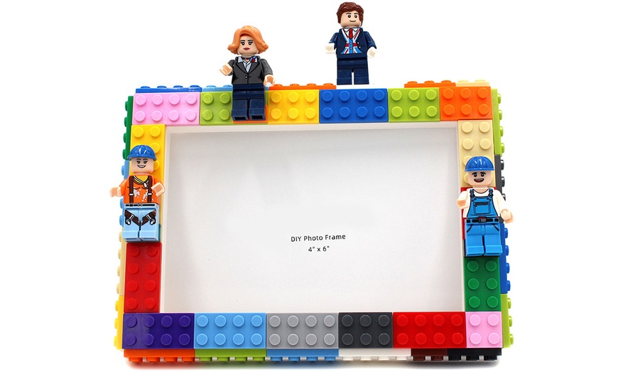 Image 4: DIY-Baustein-Fotorahmen mit 2, 3 oder 4 Baustein-Charakteren