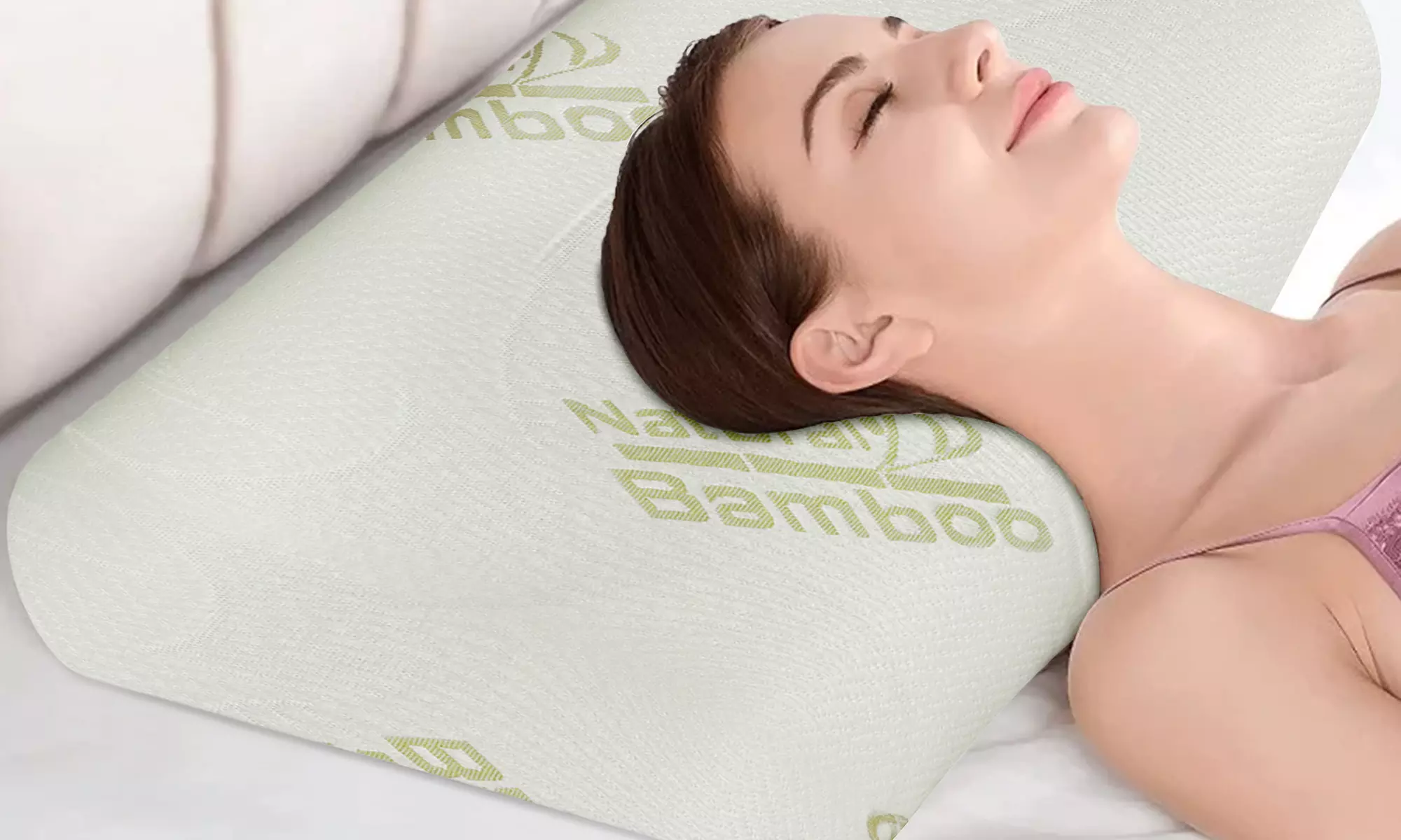 Bamboo Double Wave Cervical Memory Pillow