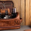 Image 1: Travel in Style With Personalized Vegan-Friendly Leather Toiletry Bag (Up to $maximum_of_discount_percentage Off)