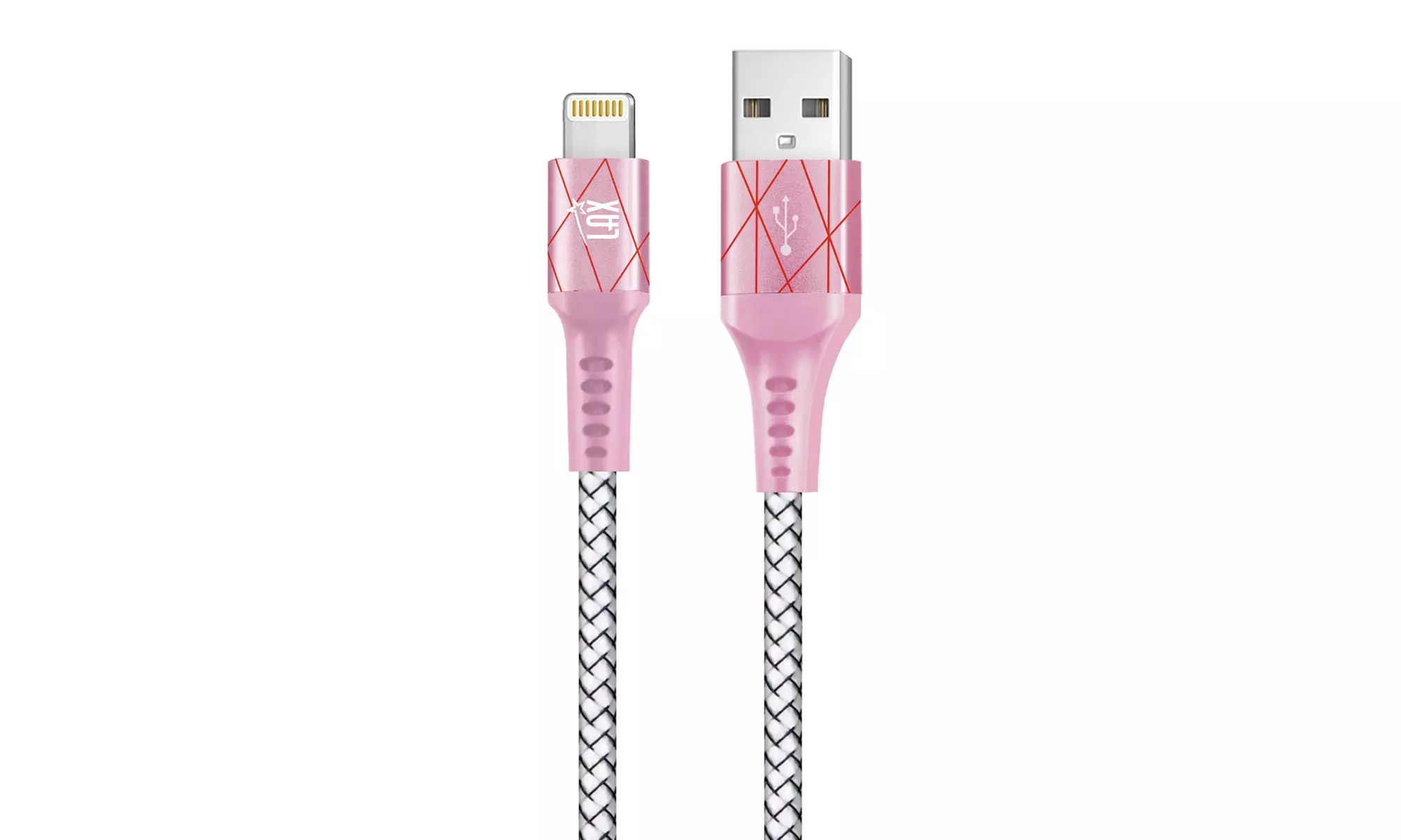 LAX Apple-Certified Braided Lightning Cable for iPhone & iPad (4ft or 6ft)