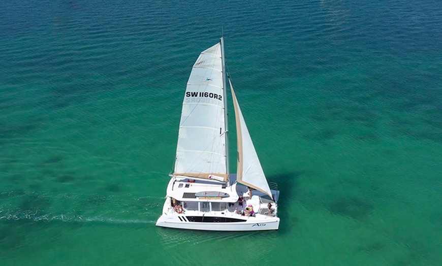 Image 1: Weekday Moreton Bay Sailing Cruise to Peel Island with Lunch & Drink