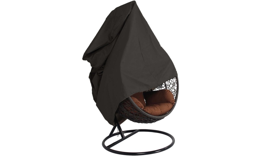 Image 17: Home Deluxe Polyrattan-Hängesessel CIELO