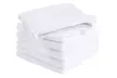 6 Pack White Washcloths Set Highly Absorbent and Soft Feel Fingertip Towels - Second Medium