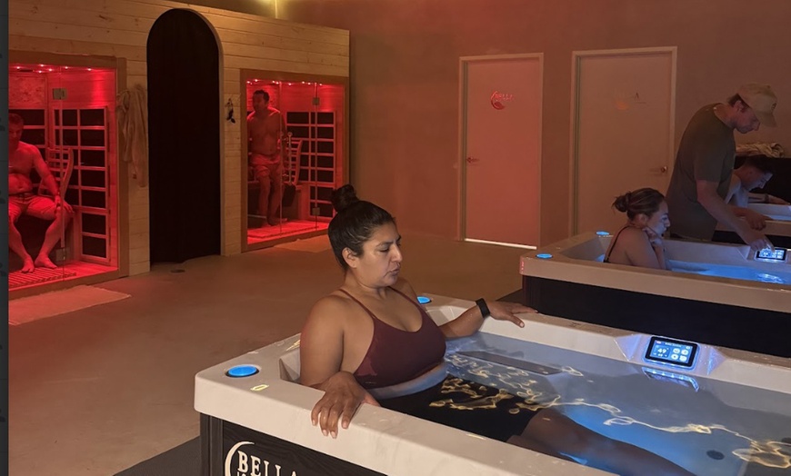 Image 4: Contrast Therapy–Cold Plunge / Infrared Sauna or Compression Therapy
