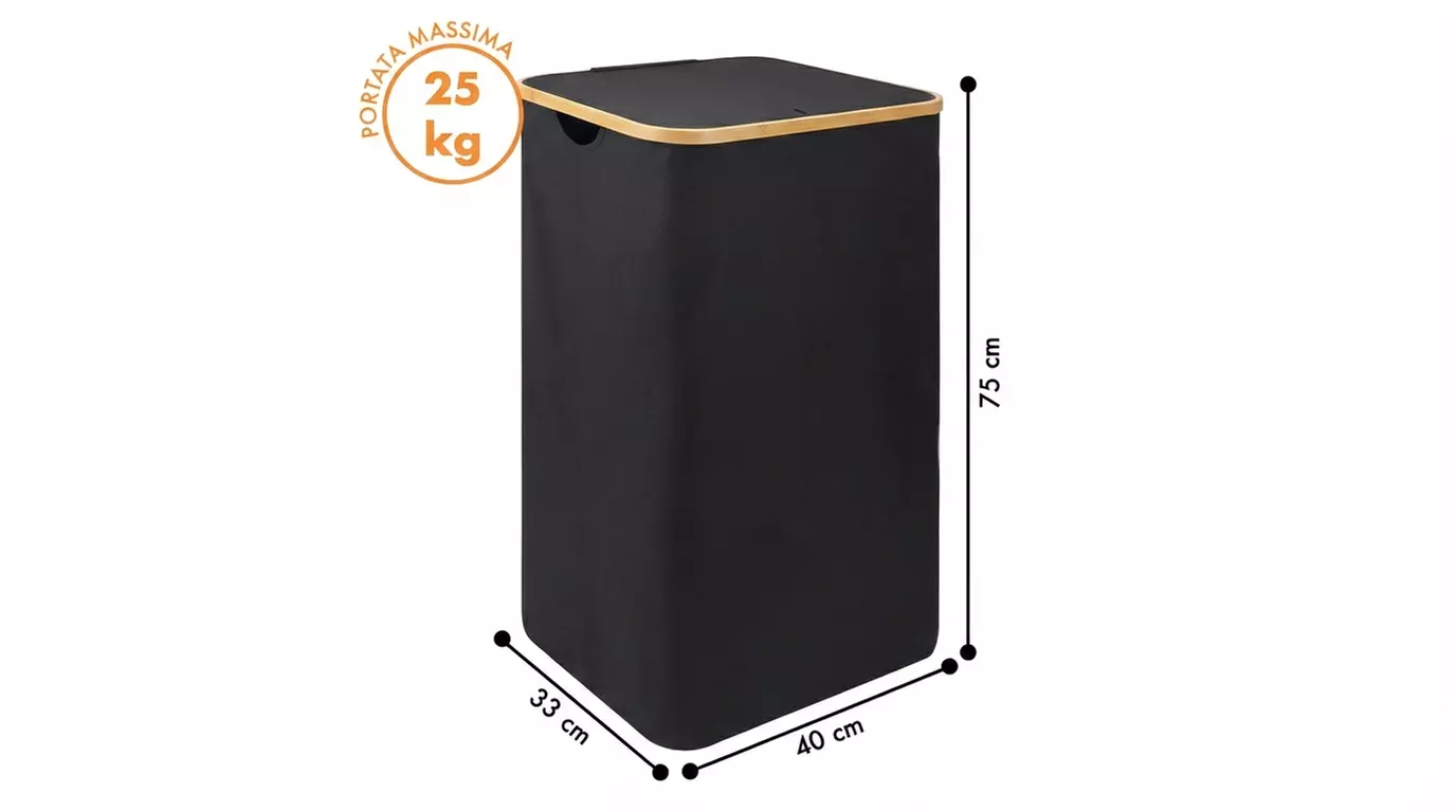 Cesto portabiancheria con sacco interno