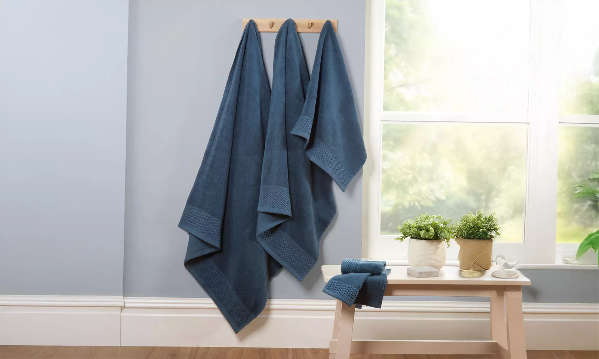 Eden Weave 6pc Towel Bale - 500gsm Cotton, Ultra-Absorbent, OEKO-TEX