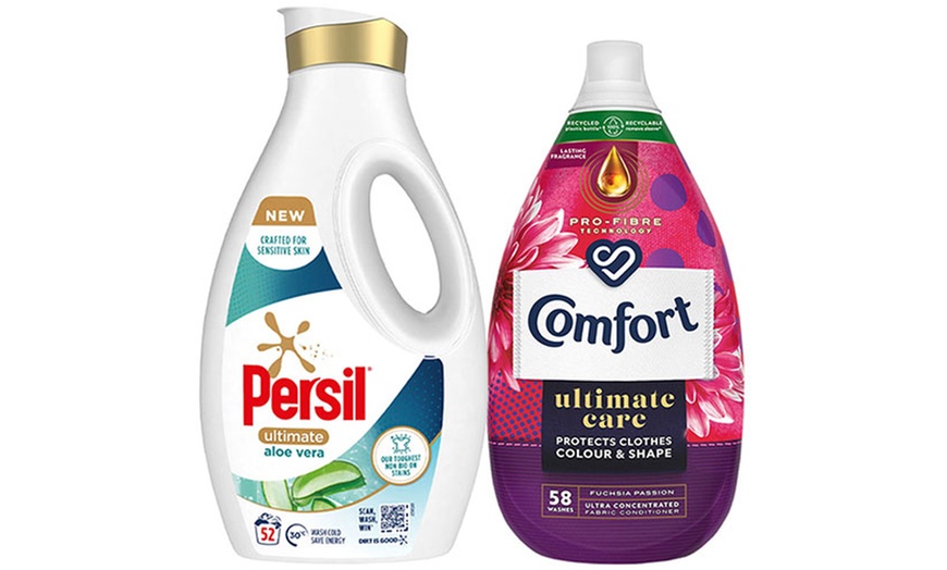 Image 13: Persil Ultimate Washing Liquid Detergent and Comfort Ultimate Care