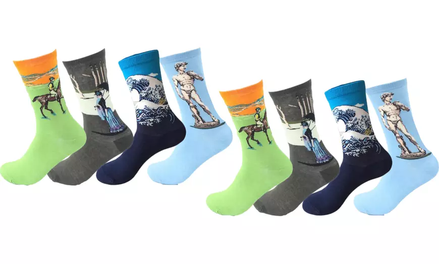 Image 5: Pack de 4 calcetines de algodón