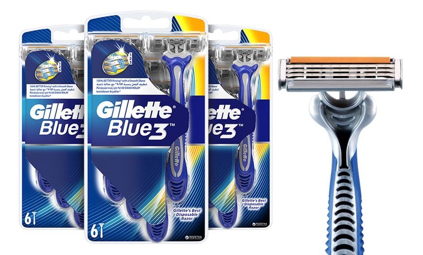 Image 1: Gillette Blue 3 Disposable Razors