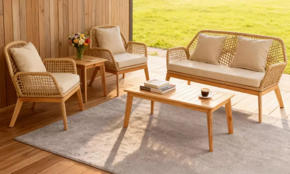 Salon de jardin 4 places Kocoon au design élégant et convivial